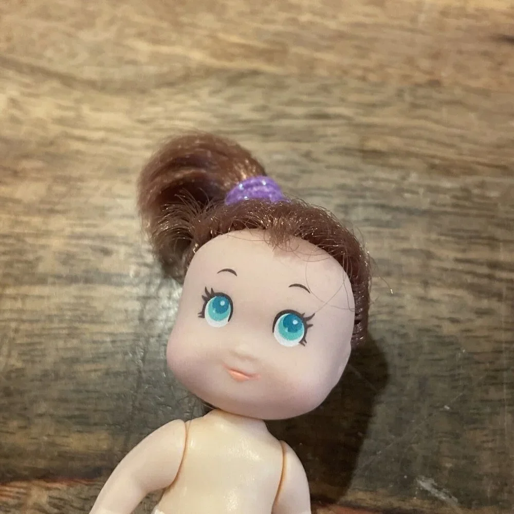 Vintage 1990 Tyco  Quints baby doll blond  # 3 Brunette Green Eyes